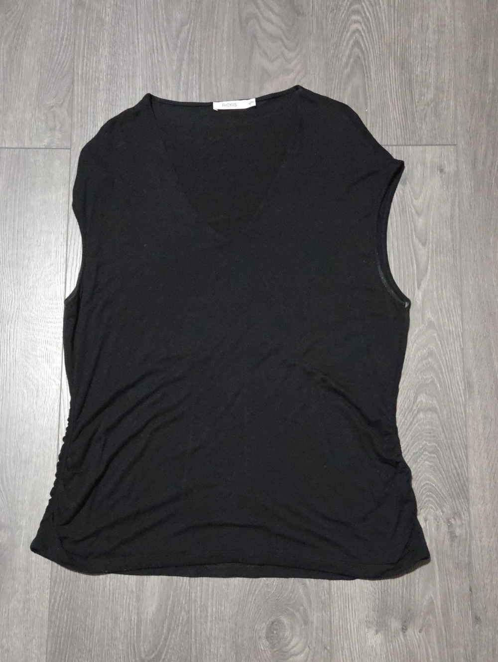 Ricki's Black V-Neck Sleeveless Top